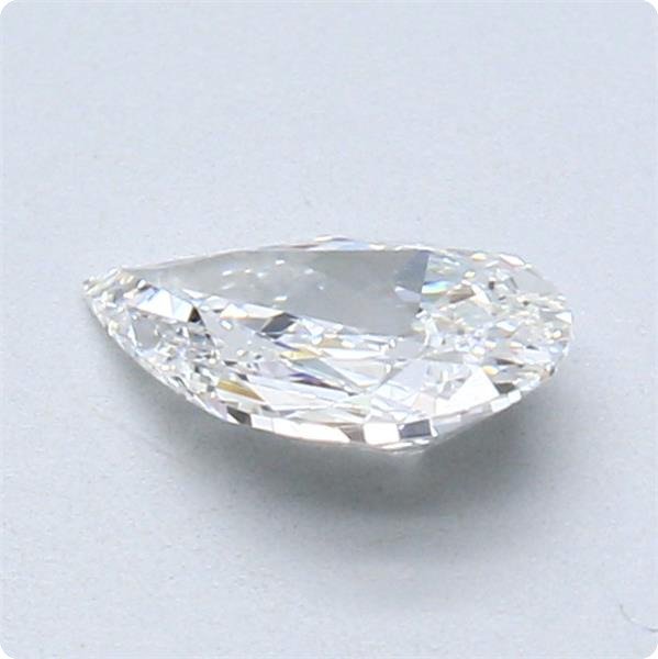 1 pcs Diamant  (Natur)  - 0.61 ct - Pære - D (farveløs) - IF - Gemological Institute of America (GIA)