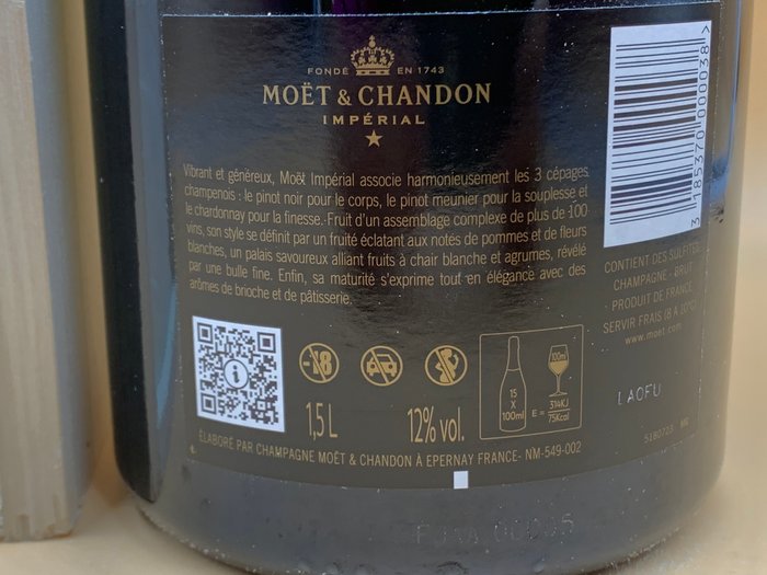 Moët  Chandon, Impérial - Champagne Brut - 1 Magnum (1,5 L)