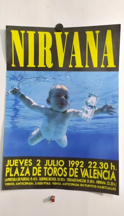 Nirvana - Cartel Nirvana promocional - 1990‹erne