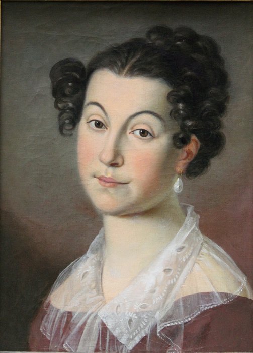 Austrian Classicist, early 19th century - Portrait of Amalia Leitenberger