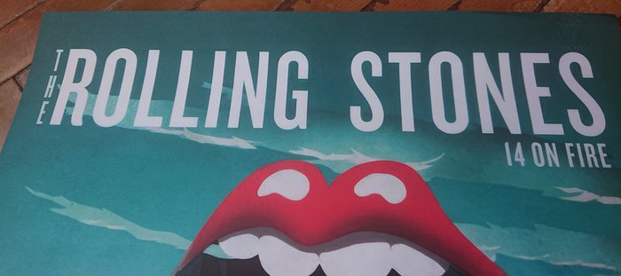 Anonymous - Cartel Rolling Stones concierto Noruega gira 14 On Fire - 2010‹erne