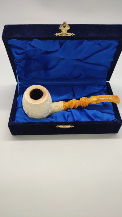 Ismael Baglan - " Grande Pipa Scolpita in Schiuma di Mare" da Ismael Baglan ( I.Baglan) Meerschaum Pipe - Pipe - Meerskum - Havskum