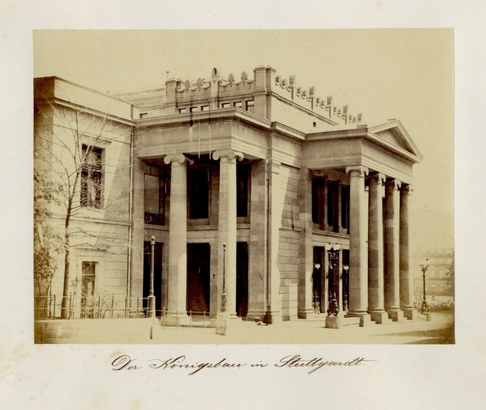 Unknown photographer - (Stuttgart, Deutschland) The "Königsbau" in Stuttgart, ca. 1870