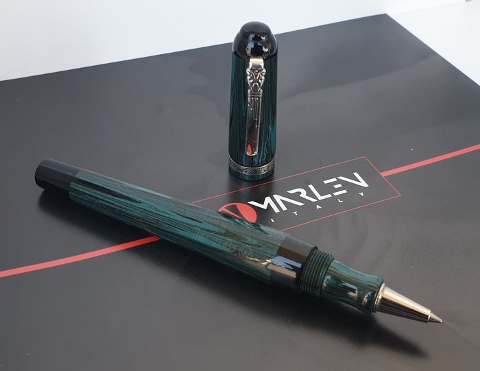 Marlen - Maschere Atellane: Maccus business | Edizione Speciale in ebanite e argento - Rollerpen