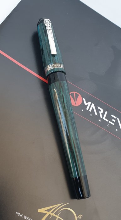 Marlen - Maschere Atellane: Maccus business | Edizione Speciale in ebanite e argento - Rollerpen