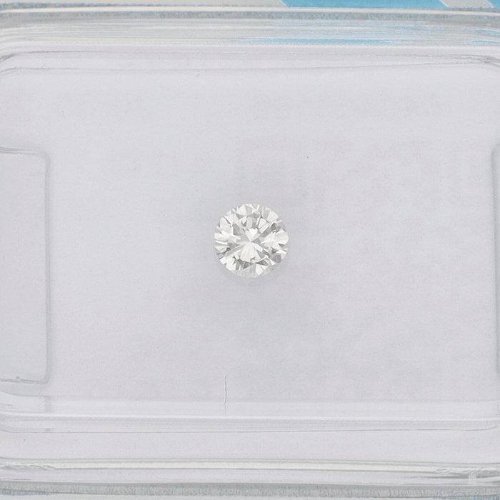 Ingen mindstepris - 1 pcs Diamant  (Natur)  - 0.12 ct - Rund - F - VS1 - International Gemological Institute (IGI)