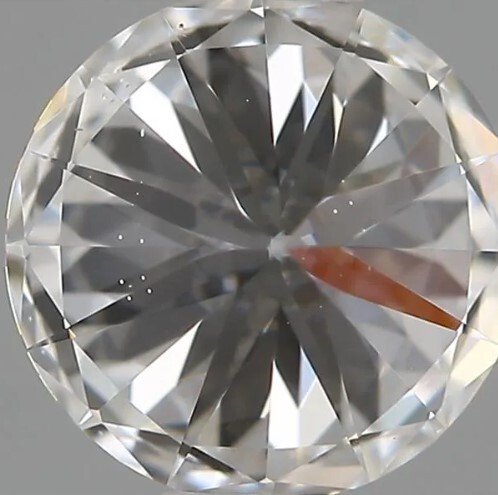 1 pcs Diamant  (Natur)  - 0.50 ct - Rund - D (farveløs) - VS2 - Gemological Institute of America (GIA)