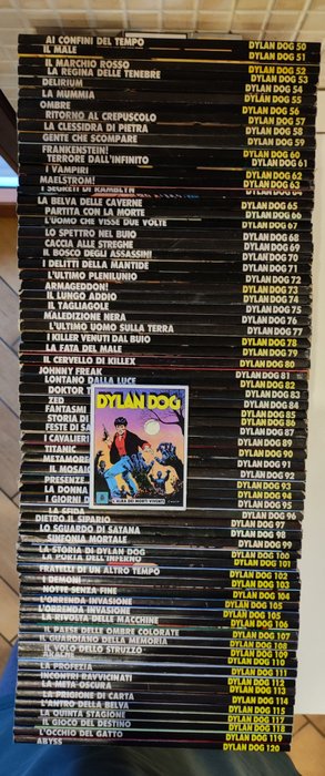 Dylan Dog - Dylan dog sequenza completa 50 - 120. + Omaggio - 72 Comic - Første udgave