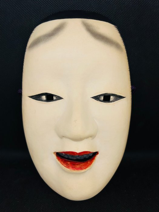 Noh maske - Træ, Kunstner: Yamamoto Masato山本正人 - Atsumori敦盛