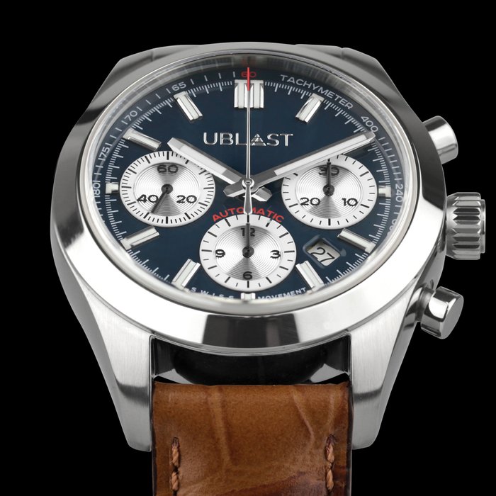 Ublast - Air Prince Automatic Chronograph - REF.UBAPCH40BU/PLM - Swiss MOVT - Mænd - Ny