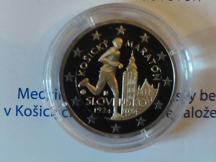 Slovakiet. 2 Euro 2024 "Košice International Marathon" Proof  (Ingen mindstepris)