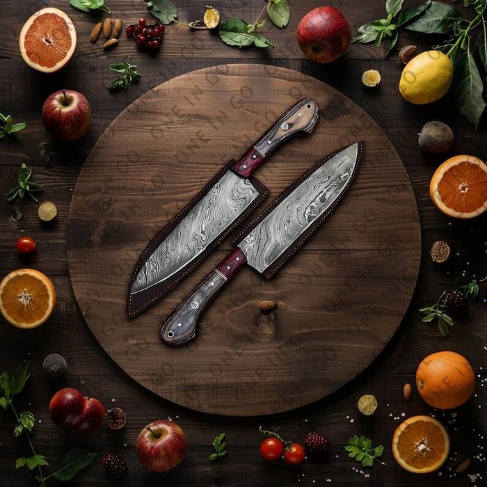 Black Smith - Køkkenkniv - Chef's knife -  Kicthen kokkeknive sæt Formål daglig brug indendørs og udendørs - Multi Alaskan træ - Förenta staterna - Køkken kok og grill sæt