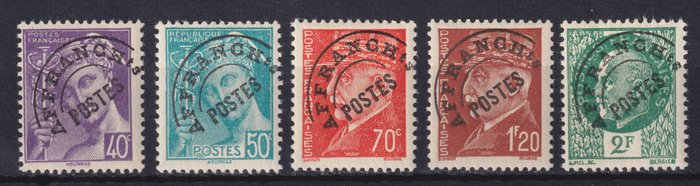 Frankrig 1922/1949 - Preos mellem nr. 39 og 105, Ny** inklusive mange signerede frimærker og varianter. Fantastisk - Yvert