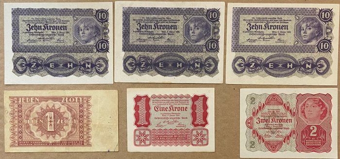 Verden. - 28 banknotes - various dates  (Ingen mindstepris)