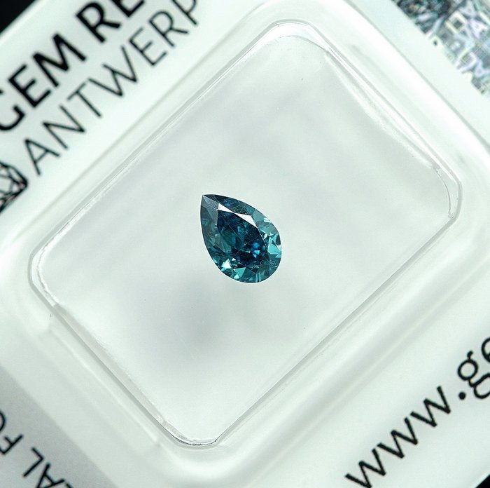 1 pcs Diamant  (Farvebehandlet)  - 0.50 ct - I1 - Gem Report Antwerp (GRA)