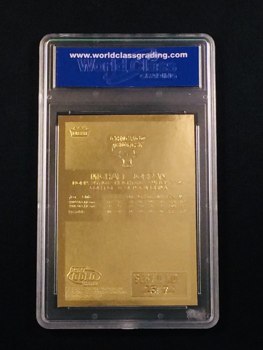 1996/97 - Fleer - 23KT Gold - Michael Jordan - 1986 Rookie - Red/White/Blue Border - 1 Graded card - WCG 10