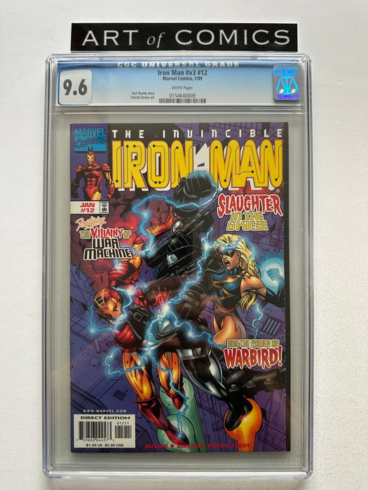 Iron Man Vol 3. #12 - CGC Graded 9.6 - Extremely High Grade!!! - White Pages!! - 1 Graded comic - Første udgave - 1999