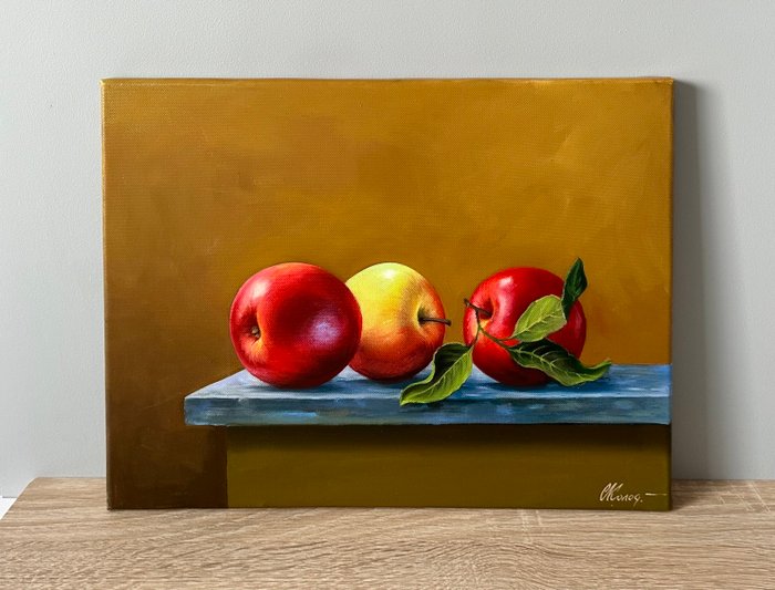 Sergey Kolodyazhniy (XX-XXI) - Still life with apples