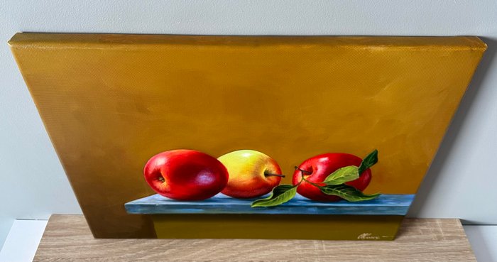 Sergey Kolodyazhniy (XX-XXI) - Still life with apples