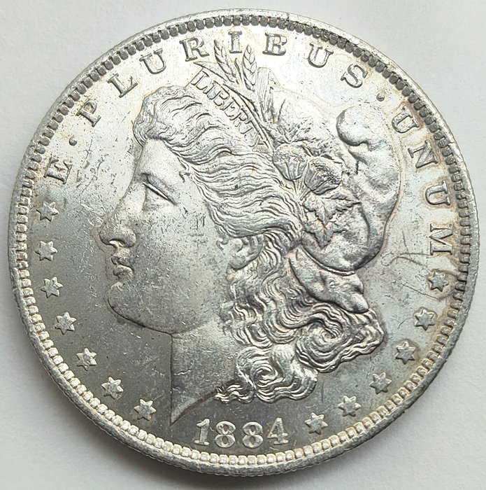 Förenta staterna. Morgan Dollar 1884-O  (Ingen mindstepris)