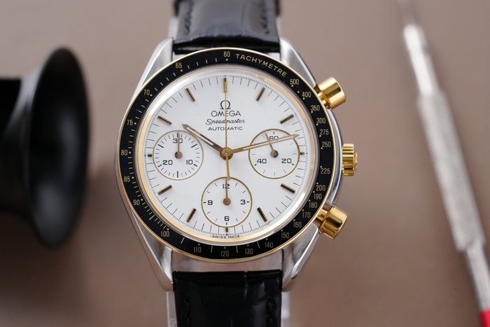 Omega - Speedmaster Chronograph Two Tone Spider Dial - 175.0032 - Mænd - 1990-1999