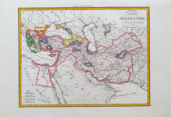 Asien - [LOT of 2] - Mellemøsten / Lilleasien / Arabien / Tyrkiet / Iran / Irak / Israel / Palæstina /; Pierre M Lapie / Conrad Malte-Brun - [LOT of 2] - Empire d'Alexandre / Palestine - 1801-1820