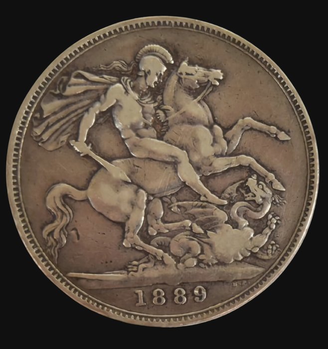 Storbritannien Victoria (1837-1901) Crown 1889  (Ingen mindstepris)