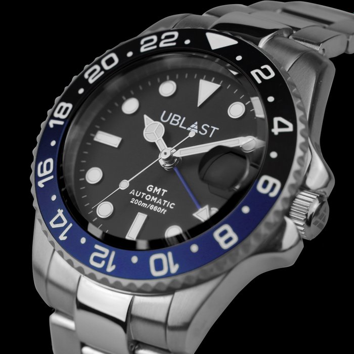 Ublast - Automatic Diver GMT - UBDGM40BBU - 20 ATM - Mænd - Ny