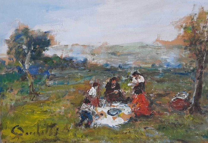 Gaetano Bocchetti (1888-1990) - Gita in campagna