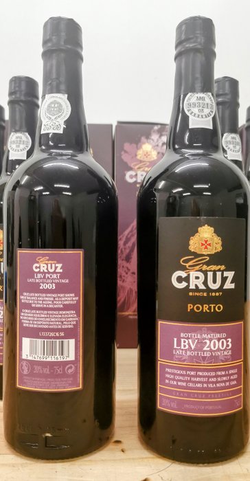 2003 Gran Cruz - Late Bottled Vintage Port -  Porto  - 6 Flasker (0,75 L)