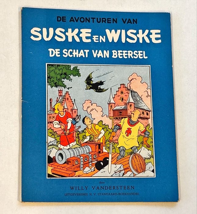 Suske en Wiske - De schat van Beersel - 1 Album - Genoptryk - 1956