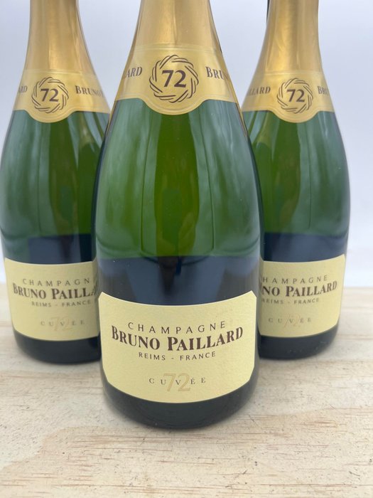 Bruno Paillard, Cuvée 72 - Champagne Extra Brut - 3 Flasker (0,75 L)