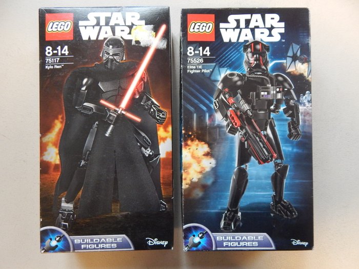 Lego - Kylo Ren + Elite TIE Fighter Pilot - 75117 + 75526 - Star Wars - 2010-2020