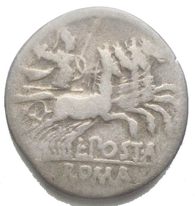 Romerska republiken. A. Postumius Albinus, 131 f.Kr.. Denarius Rome  (Ingen mindstepris)