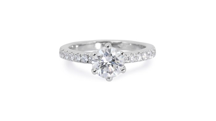 Ring - 18 kraat Hvidguld -  156ct tw Diamant (Natur) - Diamant - Fantastisk ring