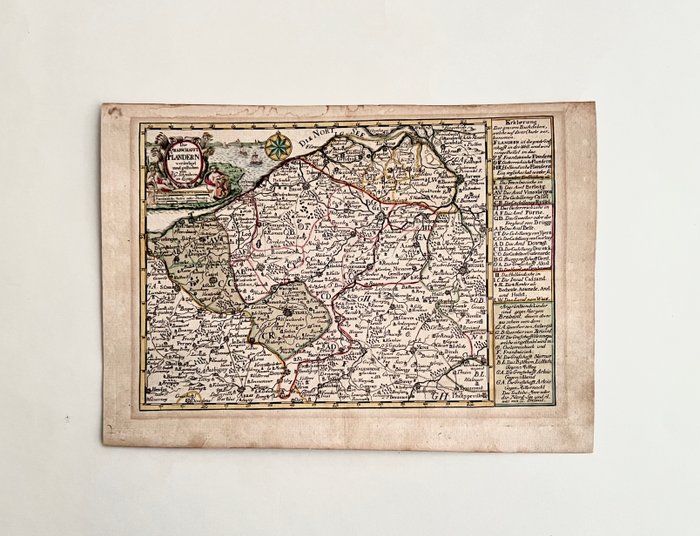 Belgien - Flandern; J. G. Schreibern - Die Graftschafft Flandern - 1721-1750