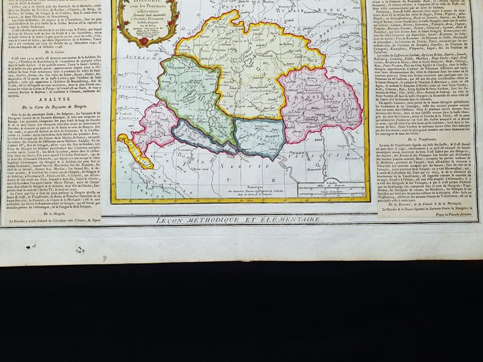 Europa - Ungarn / Budapest / Rumænien / Bukarest / Kroatien / Lussatia / Serbien / Slovenien; Desnos / Brion De la Tour - La Hongrie avec les Provinces adjacentes - 1761-1780