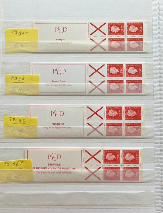 Holland 1964/2000 - Samling af frimærkehæfter - NVPH PB1 t/m PB64