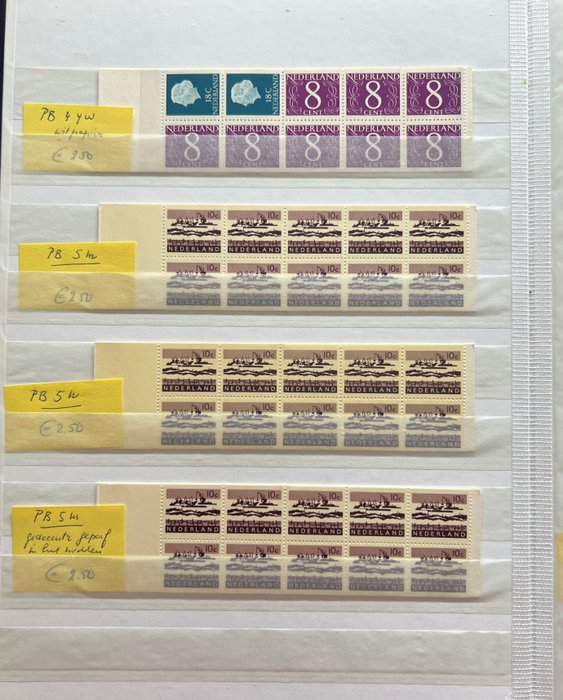 Holland 1964/2000 - Samling af frimærkehæfter - NVPH PB1 t/m PB64