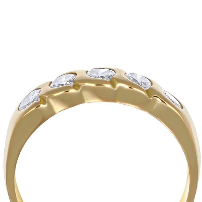 Ring - 18 kraat Gulguld -  0.85ct. tw. Diamant (Natur)