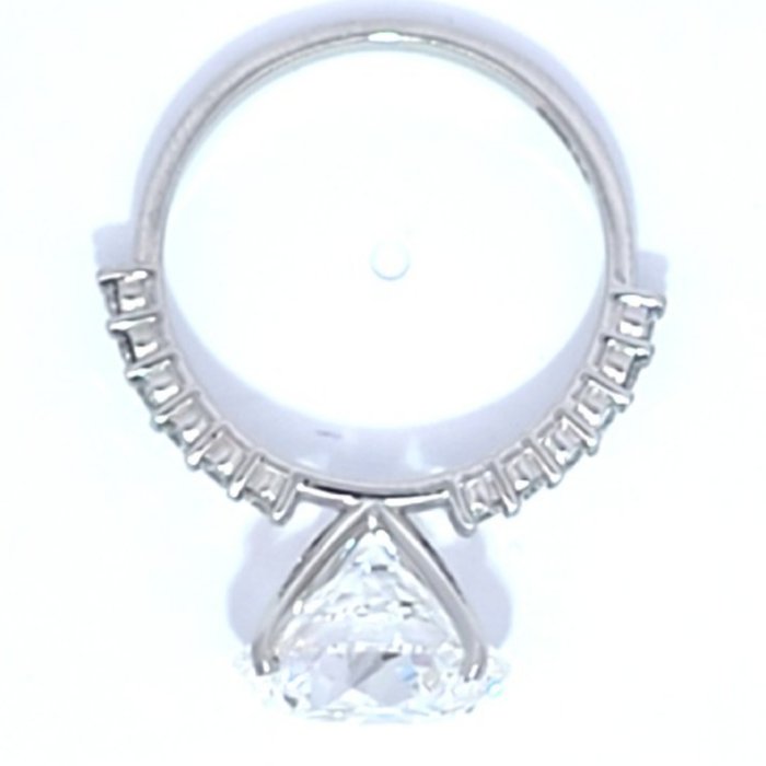 Ring Platin -  5.29ct. tw. Diamant (Laboratoriedyrket) - Diamant