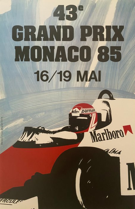 Jacques Grognet - GRAN PRIX MONACO 1985 - 1980‹erne