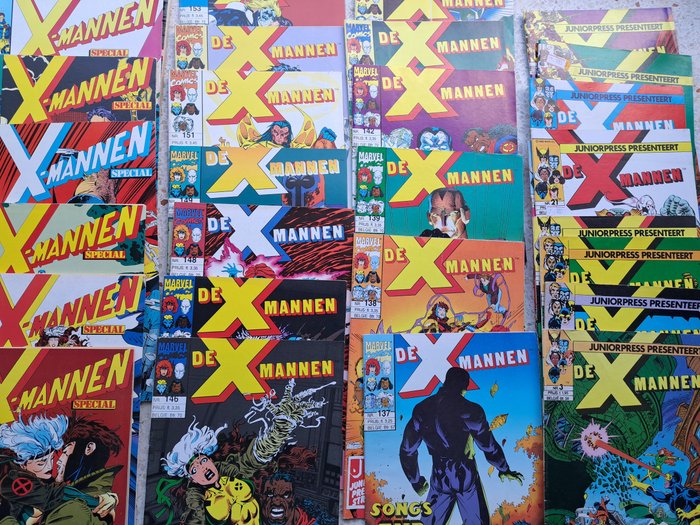 X-mannen 108 x in de Range van 3 t/m 307 +specials 28 - Diverse titels - 137 Album - Første udgave