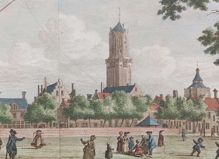 Holland - Utrecht, Vredenburg, Dom; K.F. Bendorp - het Vreêburg te Utrecht - 1793