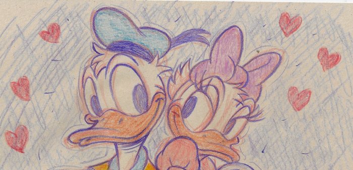 Millet - 1 Colour pencil drawing - Donald Duck - 2024