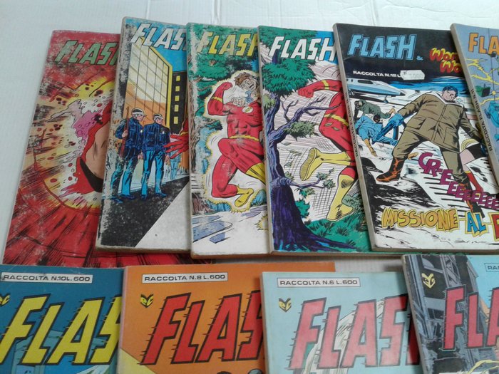 Flash Raccolte n° 11 x con le copertine interne - williams e Cenisio - 11 Comic - Første udgave - 1972