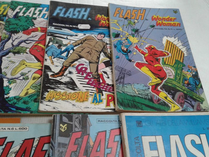 Flash Raccolte n° 11 x con le copertine interne - williams e Cenisio - 11 Comic - Første udgave - 1972