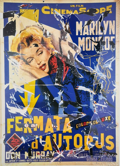 Mimmo Rotella (1918-2006) - Fermata D'Autobus (Bus stop)