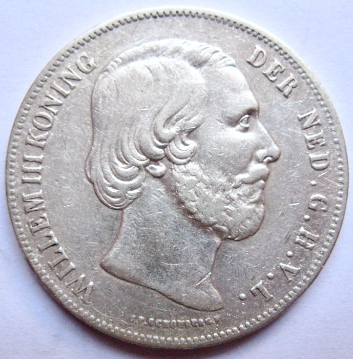 Holland. Willem III. 2-1/2 Gulden 1857  (Ingen mindstepris)