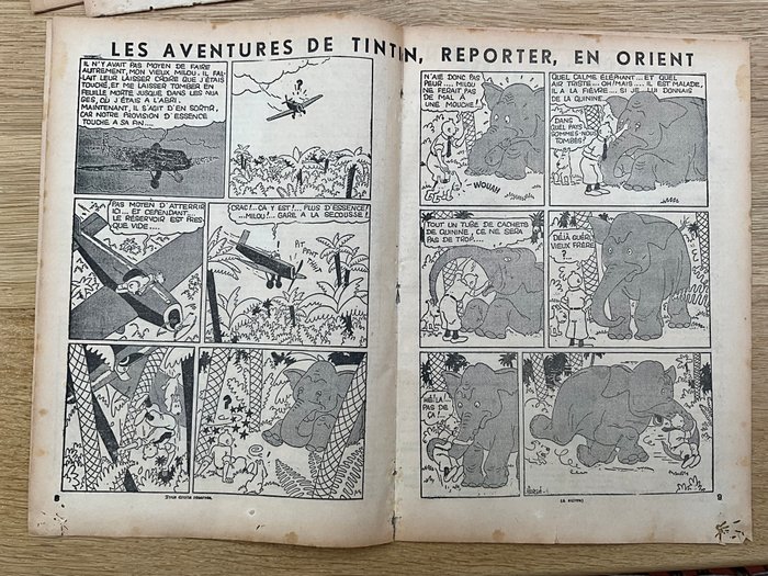 Petit XXe - 29/6/1933 - Tintin, Reporter en Orient